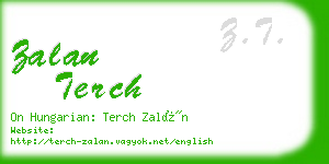 zalan terch business card